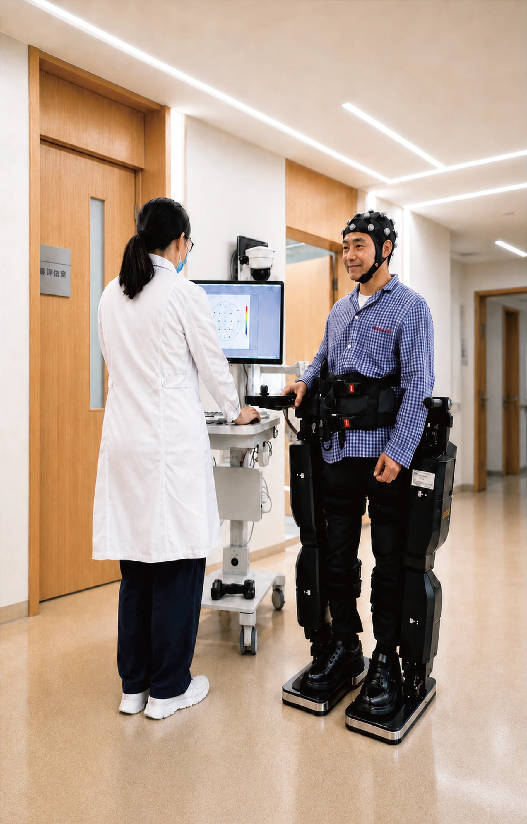 REX mobility system during a clinical movement evaluation